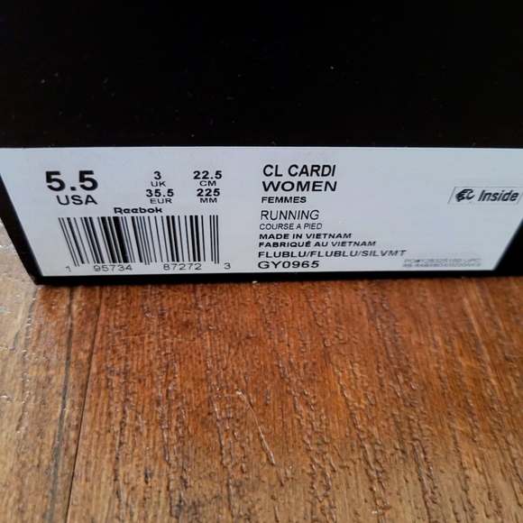 Cardi B Classic Leather Women's Shoes (Fluid Blue/Silver Met) - Picture 11 of 11